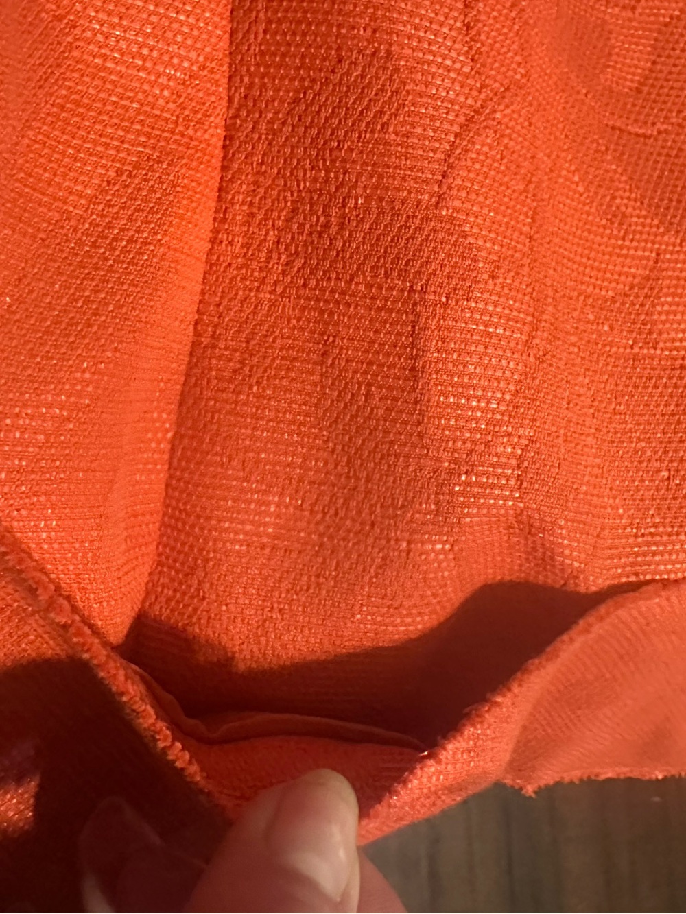 Talbots Orange Textured Button Jacket Size 12 - Picture 6 of 8